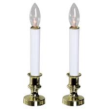 Set Of 2 Battery Operated White And Gold Led Christmas C9 Candle Lamps 9 Walmart Canada