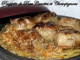 Dans une cocotte ou une sauteuse, faire dorer l'échalote émincée et les paupiettes. Paupiette De Porc Carottes Et Champignons Dans Vos Assiettes