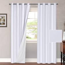 Same day delivery 7 days a week £3.95, or fast store collection. Primitive Linen Look 100 Blackout Curtains Waterproof Burlap Fabric Curtains With White Thermal Insulated Liner Grommet Top Curtains For Living Room Bedroom 2 Panels W52 X L96 Inches White Walmart Com Walmart Com