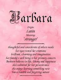 Meaning Of The Name Barbara Namemeaningsonline Com Meaning Of My Name Elizabeth Name Meaning Names With Meaning