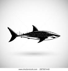 Black And White Shark Design Black Shark Tattoo For Design Stock Vectors Vector Clip Art Shark Tattoos Shark Silhouette Shark Drawing