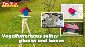 Solide dreibeinige konstruktion mit drei querverstrebungen auf mittlerer höhe. Diy Vogelfutterhaus Selber Bauen Inkl Dreibein Stander Youtube