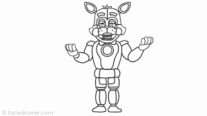 Funtime Freddy Coloring Page Elegant Learn How To Draw Easy Funtime Foxy From Fnaf Sister Location Step In 2020 Coloring Pages Fnaf Coloring Pages Snake Coloring Pages