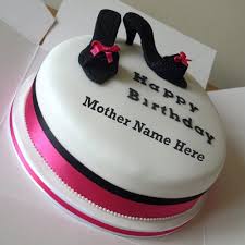 Birthday Cake For Her With Name Write Name On Rainbow Flower Happy Birthday Cake Mother Birthday Cake Happy Birthday Cakes Birthday Cake Writing