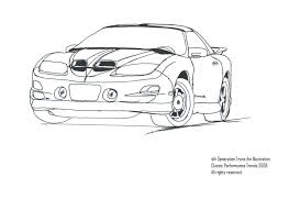 Car page 16 late sixties firebird front : Pontiac Firebird 1977 Trans Am Coloring Page Free Coloring Library