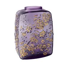 Vase Fleurs De Cerisier Lalique Vessiere Cristaux Fleur De Cerisier Lalique Vase