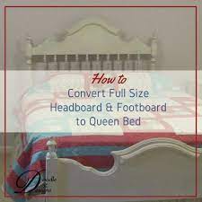 But i couldn't find 4 sided rails on the net. Convert Full Size Bed Headboard Footboard To A Queen Size Mattress