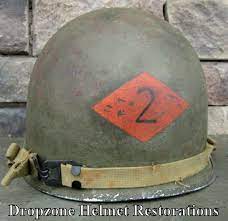Wwii M1 Helmet 2nd Ranger Bn Msa Liner Schlueter Front Seam Net M1 Helmet Helmet Army Rangers