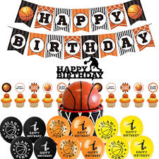 If you are going to host a basketball theme party we have the basketball theme decorations to make it a success. Slam Dunk Basketball Theme Birthday Party Decoration Supplies Set Banner Ballons Cake Decorations Party For Basketball Fans Boy Shopee Philippines