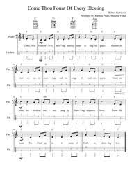 A huge list of easy beginner ukulele songs that only use three or four chords. Come Thou Fount Of Every Blessing Easy Ukulele Tab Fingerpicking By Robert Robinson Digital Sheet Music For Tablature Download Print S0 594259 Sheet Music Plus