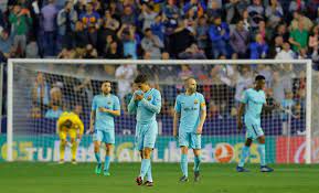 Alonso scores winner to postpone city's coronation. Barcelona S Unbeaten La Liga Run Ends With Wild 5 4 Loss To Levante Sports News The Indian Express