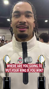 Where will Ohio State Football players keep their Championship 💍💍💍 if  they win Monday? 👀 #b1gfootball