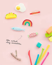 Diy Clay Barrettes Oh Happy Day Diy Clay Clay Crafts For Kids Clay Crafts
