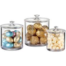 Shop our bathroom apothecary jars selection from the world's finest dealers on 1stdibs. Bathroom Vanity Storage Organizer Canister Holder Apothecary Jars Set For Qtips Cotton Balls Swabs Rounds Makeup Sponges Beauty Blenders Bath Salts Premium Plastic Acrylic Clear 10oz And 20oz Amolliar Direct Home Kitchen Bathroom Storage