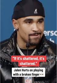 Jalen Hurts Discusses Playing with a Broken Finger