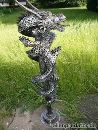 Chinese Dragon Metallkunstprojekte Schweisskunst Altmetallkunst