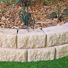 Heavy material such as big retaining wall blocks, timbers or poured concrete is needed to stop any collapsing and counteract the pressure. Hudson Stone Retaining Wall Blocks
