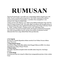 Menurut natanael dalam mudah menulis karya imiah (2015), identifikasi masalah bisa memudahkan peneliti untuk melakukan penelitian. Rumusan Kerja Kursus Akaun