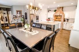 Free shipping on aspen home furniture desks, bedroom, home entertainment and more available for sale at carolinarustica.com. Dining Room With Metal Tabletop Craftsman Dining Room Seattle By Aspen Homes Houzz