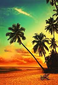 Travel and beach vacation, free space for text or product placement abstract seascape with palm tree, tropical beach background. Beautiful Tropical Beach With Silhouettes Of Palm Trees At Sunset Travel Background With Retro Vintage Instagram Filter Throw Pillow Pixers We Live To Change