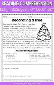 Reading Comprehension Passages And Questions For December Reading Comprehension Practice Reading Comprehension Reading Comprehension Passages