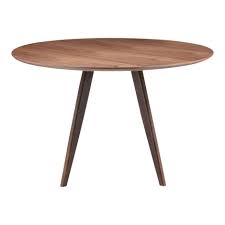 This round walnut dining table can be made any size from 48 to 66. Dover Small 39 Round Walnut Dining Table By Moe S Home Concepts Furniture