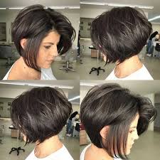 First, create a precise middle part. Flattering Layered Short Haircuts For Thick Hair Crazyforus