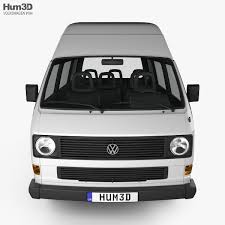 3d Model Of Volkswagen Transporter T3 Passenger Van High Roof 1980 In 2020 Volkswagen Transporter Volkswagen 3d Model