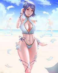 Konan in a bikini