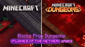 Complete minecraft addons make it easy to change the look and feel of your game. Minecraft Dungeons Blocks Addon Nether Update Mcpe Addons Minecraft Pe Addons Mods Resources Pack Maps Skins Textures