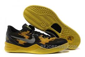 60 Off Big Discount 854 215537 Nike Zoom Kobe 8 Shoes Mesh Black Yellow Grey