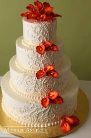 Ornate Swirls Calla Lillies 15classic Wedding Cake Flavors Traditional Wedding Cakes Lily Cake
