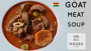It is sometimes served with rice and stew, and sometimes eaten alone as a dessert. Ndudu By Fafa Tastiest Ghanaian Goat Meat Soup Recipe
