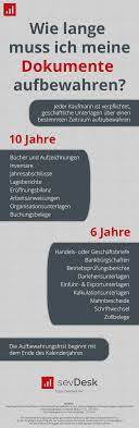 Kleinen aufbewahrungspflicht kontoauszüge privat aufbewahrungspflicht kontoauszüge privat. Aufbewahrungspflicht Fur Unternehmer Alle Aufbewahrungsfristen Infografik Grunderkuche