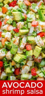 This Avocado Shrimp Salsa Is A Party Favorite It S Loaded With Shrimp Avocado And A Surprising Ingredient Shrimp Salsa Recipe Avocado Recipes Ceviche Recipe
