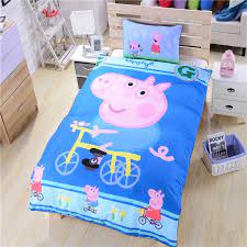 Maybe you would like to learn more about one of these? Happy Peppa Pig Bedding Bicycle Bed Sheets Gift Bedding Set For Boys Duvet Cover Set High Quality New Arrival Boys Duvet Cover Peppa Pig Cartoon Duvet Covers