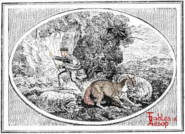 The boy who cried wolf was a human fable about a young shepherd who enjoyed tricking the people of his village into believing that his herd of sheep was being attacked by a wolf. The Boy Who Cried Wolf Fables Of Aesop