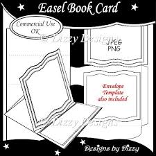 Add photos from your phone & computer. Easel Book Card Template 3 00 Instant Card Making Downloads