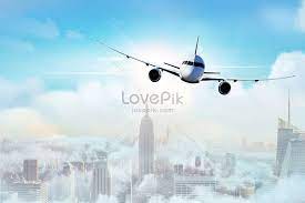 طائرة فوق المدينة passenger jet aircraft passenger