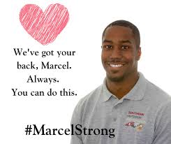 Whatever your process of wishing someone well, prayers or good healing  vibes, please share them with Marcel Burns, Jr. and his family. Marcel was  hit head