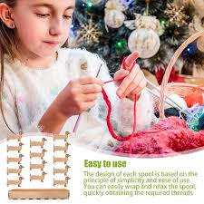 Set Cucito Legno Set Di Bobine Di Animali In Legno, Set Di Bobine Di  Animali In Legno E Porta Bobine, Organizer Per Filo Da Ricamo, Organizer  Divertente A Forma Di Animale Set