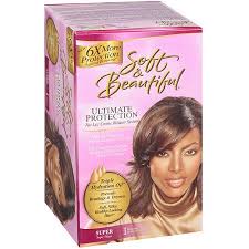 Soft Beautiful Regular No Lye Conditioning Relaxer Kit For Relaxed Hair Contains Coconut Oil Olive Oil Argan Oil Walmart Com Relaxed Hair Relaxer Hair Breakage