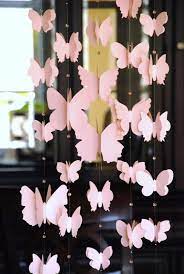 Make A Beautiful Dangling Door Display With The Help Of Pretty Butterflies And Matching Beads Pape Butterfly Decorations Diy Paper Butterfly Butterfly Mobile