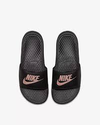 Black And Gold Nike Slides Womens Nike Benassi Jdi Women S Slide Nike Lu Gold Nike Slides Nike Gold Nike Benassi