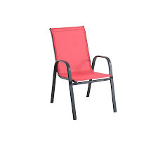 56 reference of sling stacking patio chair red. Style Selections Stackable Patio Chair Red Lowe S Canada