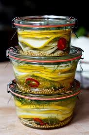 Quick Pickled Zucchini And Summer Squash Feasting At Home Recipe Canning Recipes Pickles Zucchini Pickles