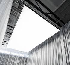 Philips Re Invents Ceiling Lighting With A Sound Absorbing Led Panel Ceiling Lights Light Building Ceiling Panels