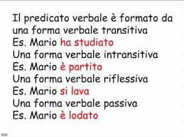 La differenza sostanziale fra predicato verbale e predicato nominale consiste nel fatto che mentre nel primo caso il verbo regge da solo l'azione, senza ausilio di nomi o aggettivi il predicato verbale è costituito da un verbo predicativo che regola i ruoli del soggetto e dell'oggetto all'interno della frase Il Predicato Verbale Youtube