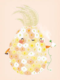 Conceited Pineapple By Saludosalpollo On Etsy 13 00 Etsy Prints Etsy Art Love Illustration