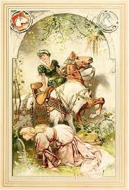 After They Had Ridden For A While She Felt A Burning Thirst And Said To Her Chambermaid Dismount And Take M Fairytale Illustration Fairy Tales Illustration